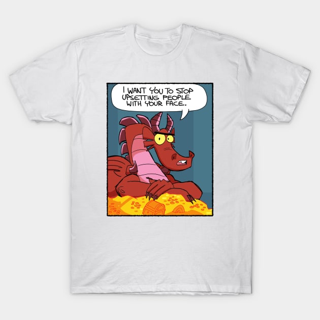 Stop upsetting people with your face T-Shirt by Slack Wyrm